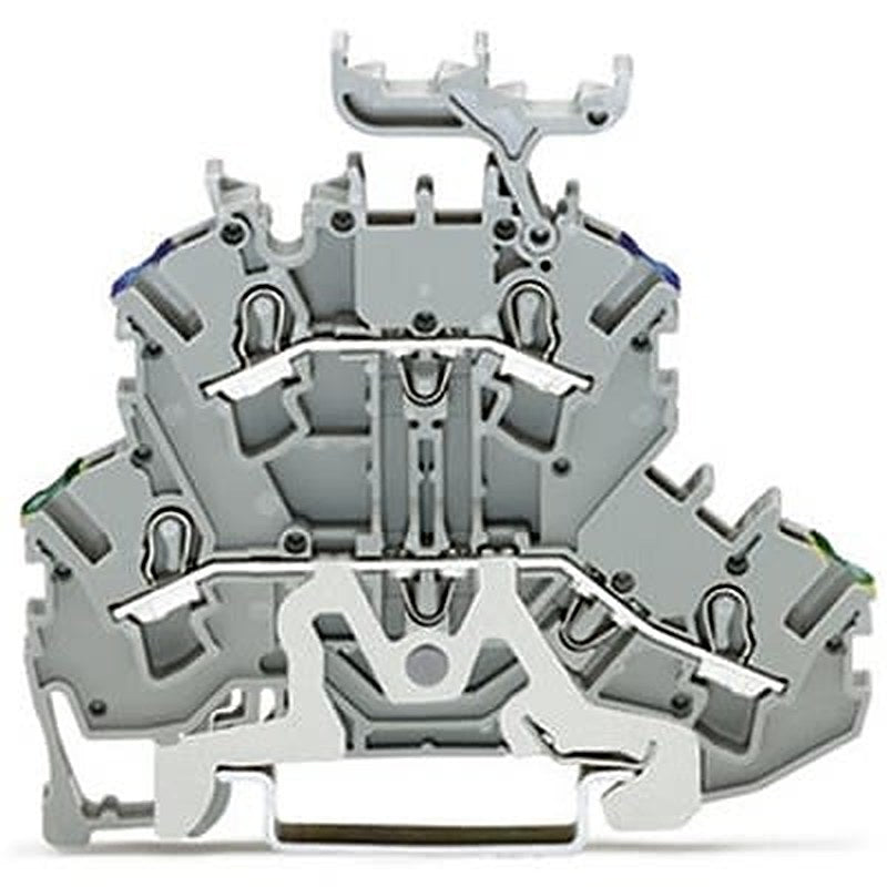 WAGO TOPJOB S Series Double Level Terminal Block Grey, 2.5mm², 2-Level, Push-in, IECEx/ATEX/CSA