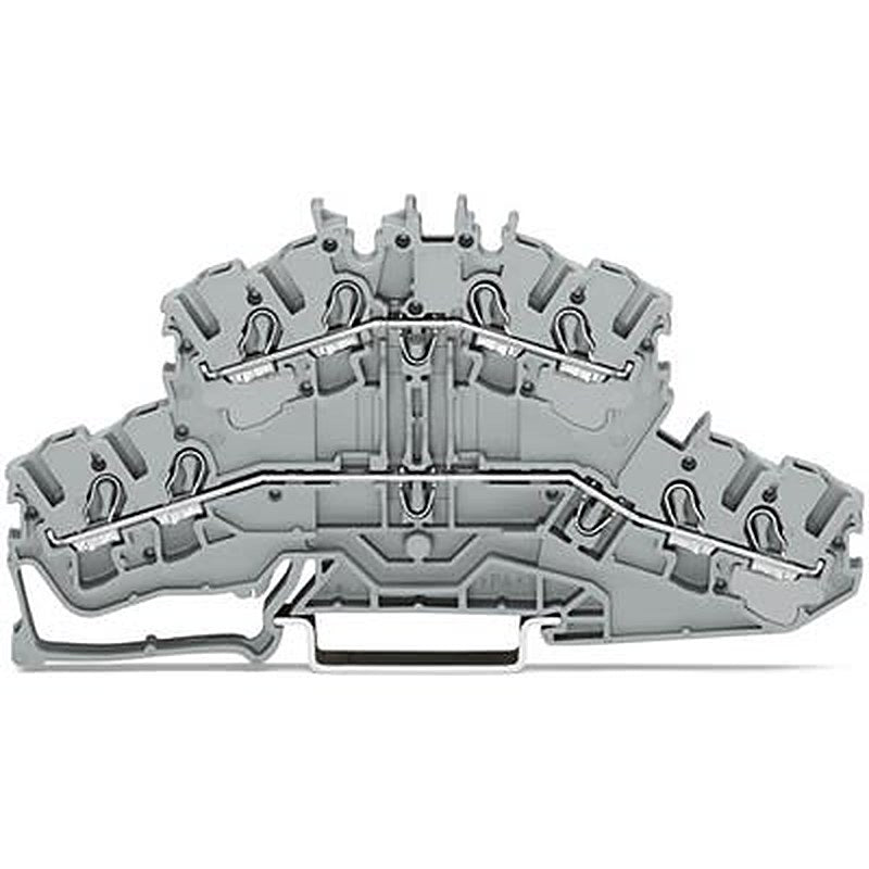 WAGO 2002-2409 TOPJOB S Series Double Level Terminal Block Blue, 2.5mm², 2-Level, Push-in, IECEx/ATEX/CSA