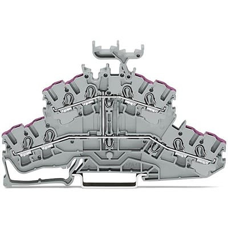 WAGO TOPJOB S Series Double Level Terminal Block Grey, 2.5mm², 2-Level, Push-in, IECEx/ATEX/CSA