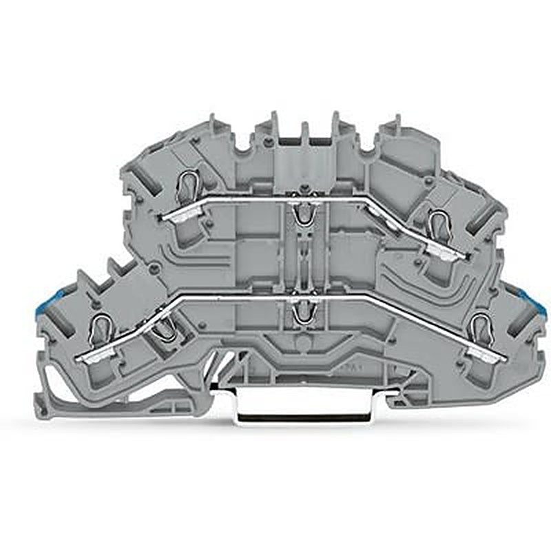 WAGO 2002-2602 TOPJOB S Series Double Level Terminal Block Grey, 2.5mm², 2-Level, Push-in, IECEx/ATEX/CSA