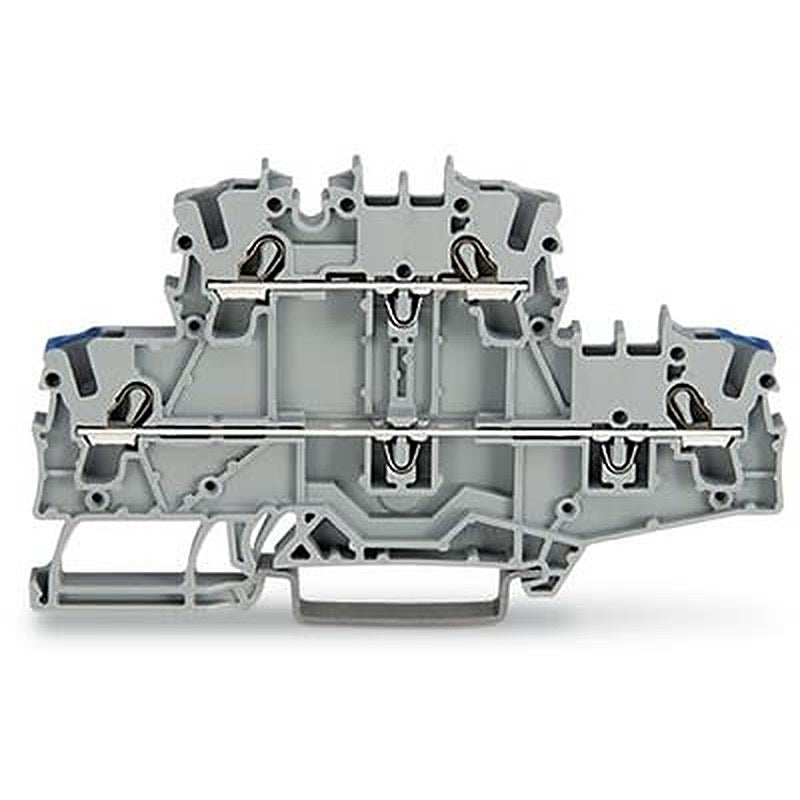 WAGO TOPJOB S Series Double Level Terminal Block Grey, 2.5mm², 2-Level, Push-in, IECEx/ATEX/CSA