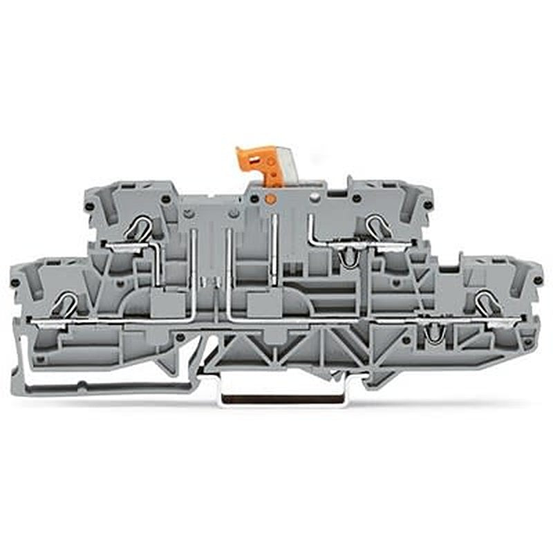 WAGO TOPJOB S Series Knife Disconnect Terminal Block Grey, 2.5mm², 2-Level, Push-in, IECEx/ATEX/CSA
