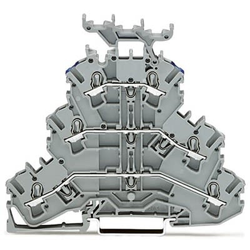 WAGO TOPJOB S Series Multi Level Terminal Block Grey, 2.5mm², 3-Level, Push-in, IECEx/ATEX/CSA