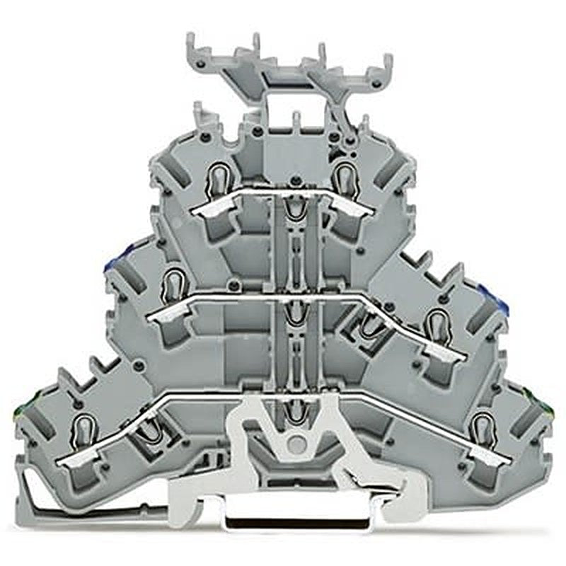 WAGO 2002-3247 TOPJOB S Series Multi Level Terminal Block Grey, 2.5mm², 3-Level, Push-in, IECEx/ATEX/CSA