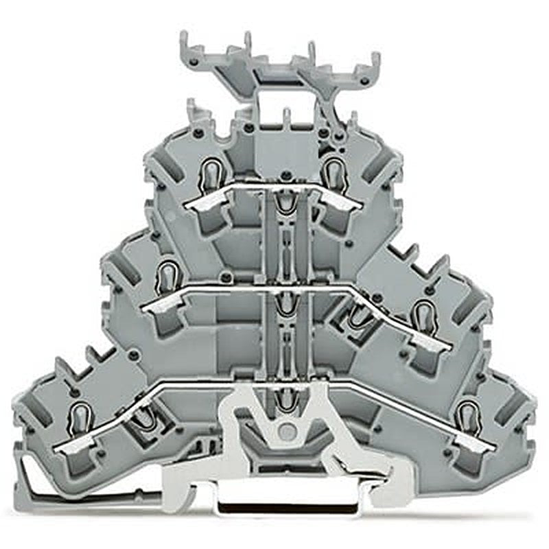 WAGO 2002-3258 TOPJOB S Series Multi Level Terminal Block Grey, 2.5mm², 3-Level, Push-in, IECEx/ATEX/CSA