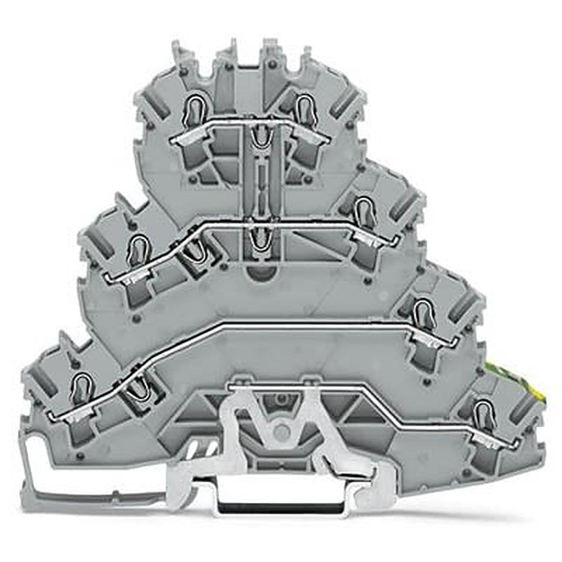 WAGO TOPJOB S Series Terminal Block Grey, 2.5mm², 4-Level, Cage Clamp, ATEX, EAC Ex, IECEx