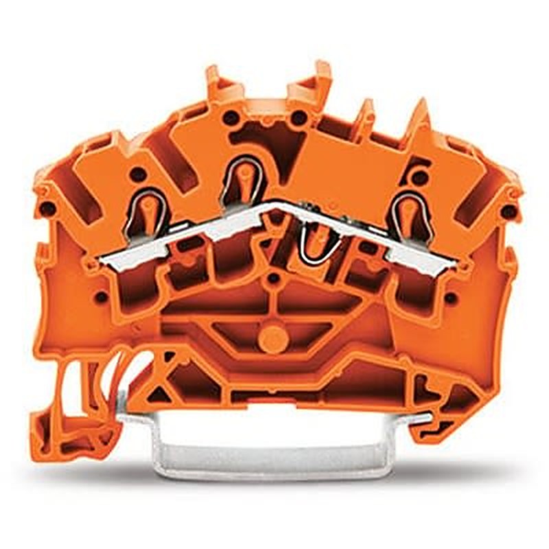 WAGO TOPJOB S Series DIN Rail Terminal Block Orange, 2.5mm², 1-Level, Push-in, IECEx/ATEX/CSA