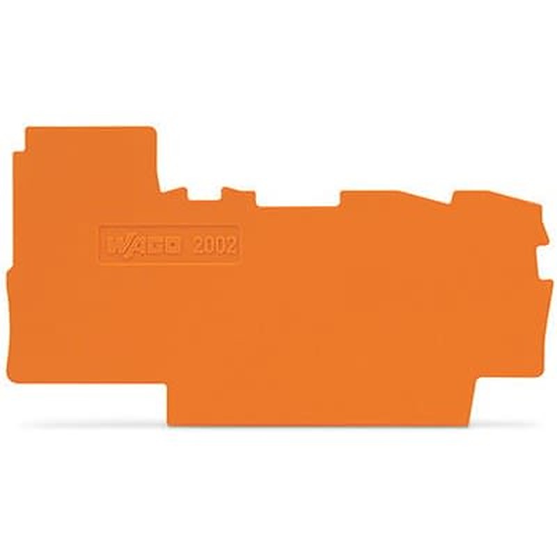 WAGO TOPJOB S Series End & Intermediate Plate for Use with DIN Rail Terminal Block