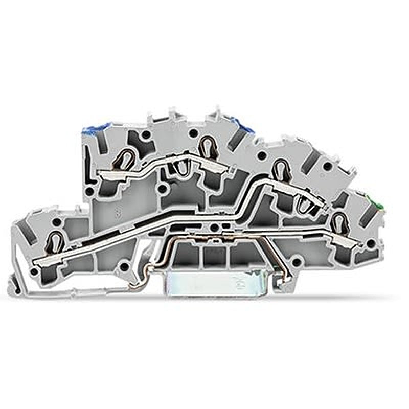 WAGO TOPJOB S Series Multi Level Terminal Block Grey, 2.5mm², 3-Level, Cage Clamp