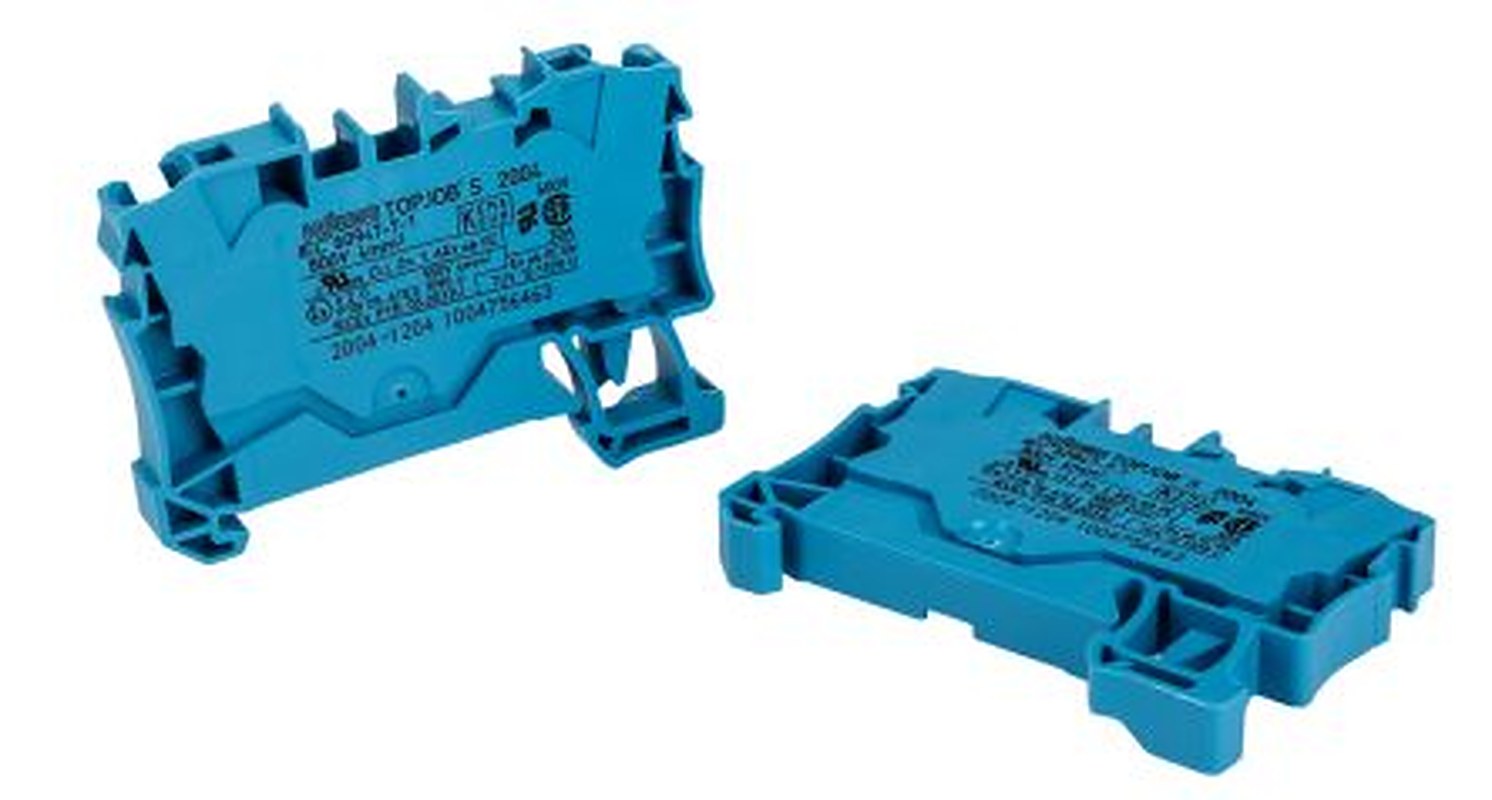 WAGO 2004-1204 Feed Through Terminal Block Blue, 4mm², 1-Level, Cage Clamp, IECEx/ATEX