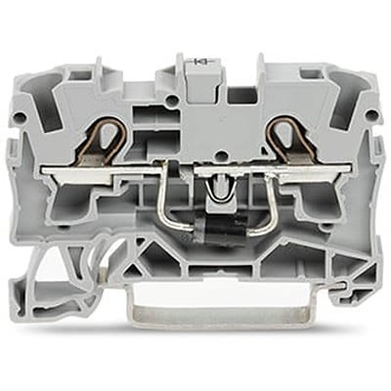 WAGO 2004-1211/1000-401 TOPJOB S Series Component Terminal Block Grey, 4mm², 1-Level, Push-in