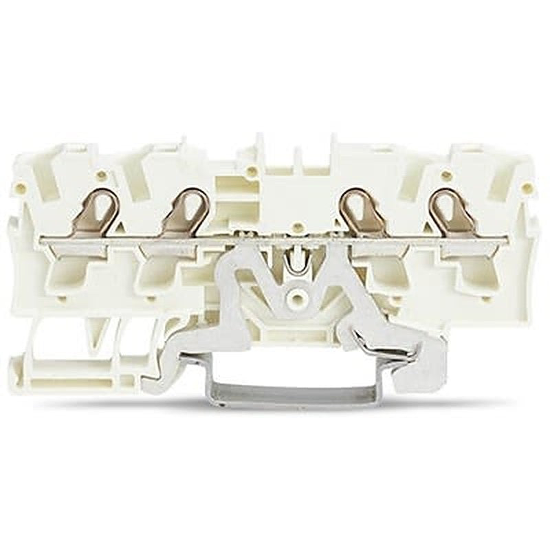 WAGO TOPJOB S Series DIN Rail Terminal Block White, 4mm², 1-Level, Push-in, CSA