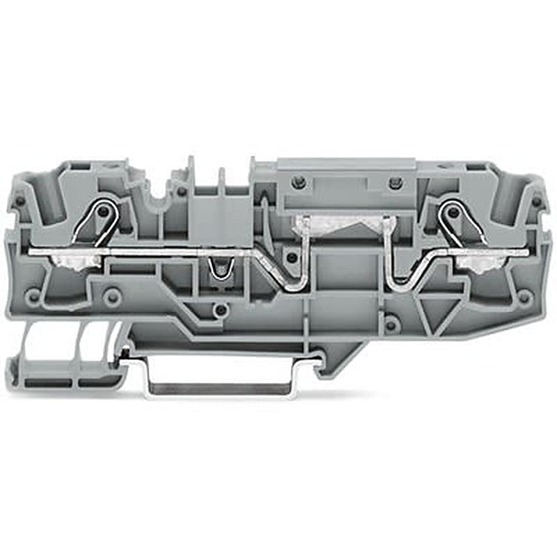 WAGO TOPJOB S Series DIN Rail Terminal Block Grey, 6mm², 1-Level, Push-in, CSA