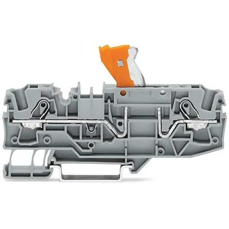 WAGO 2006-1671 22 (TOPJOB S) Series Disconnect Terminal Block Grey, 6mm², 1-Level, Push-in Spring, CSA