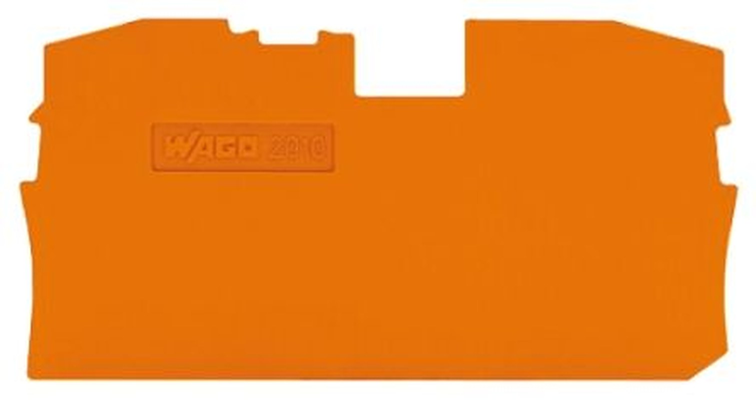 WAGO End & Intermediate Plate for Use with 2010 Series Terminal Blocks