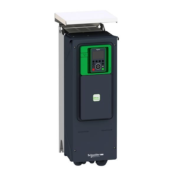 The Schneider Electric Variable speed drive has 3 phase with wall mounting mode. IP55IEC 60529 IP55IEC 61800 5 1