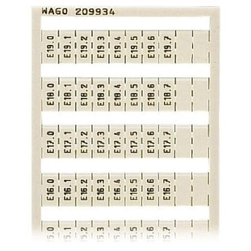 WAGO Marker Card for use with Terminal Block