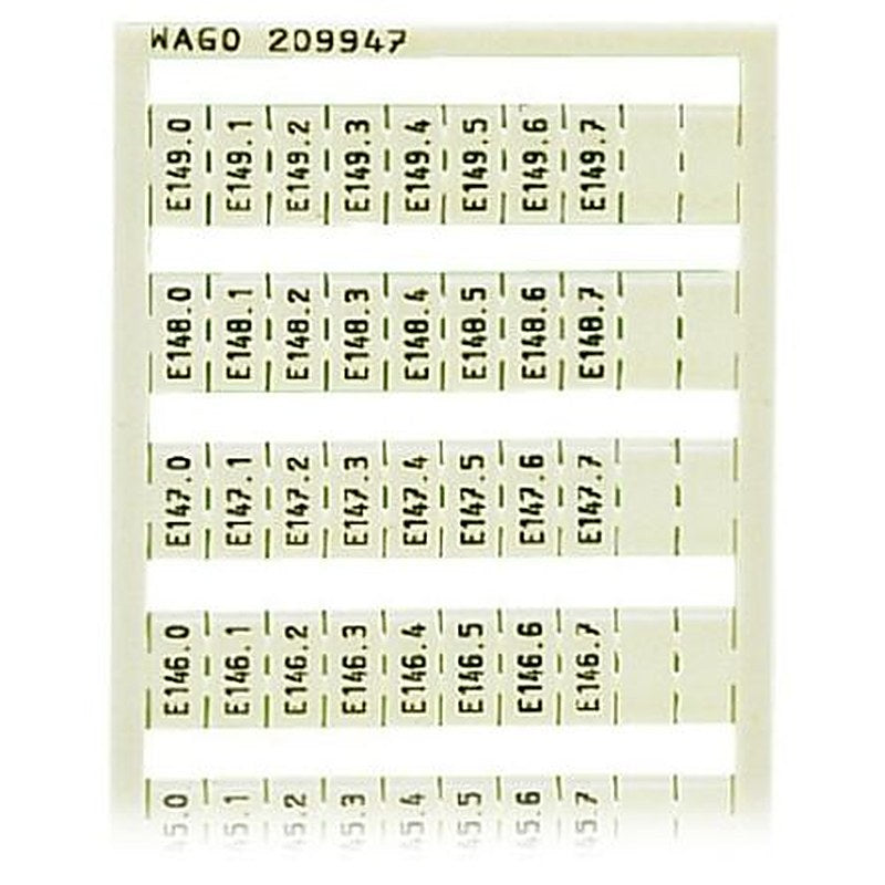 WAGO Marker Card for use with Terminal Block