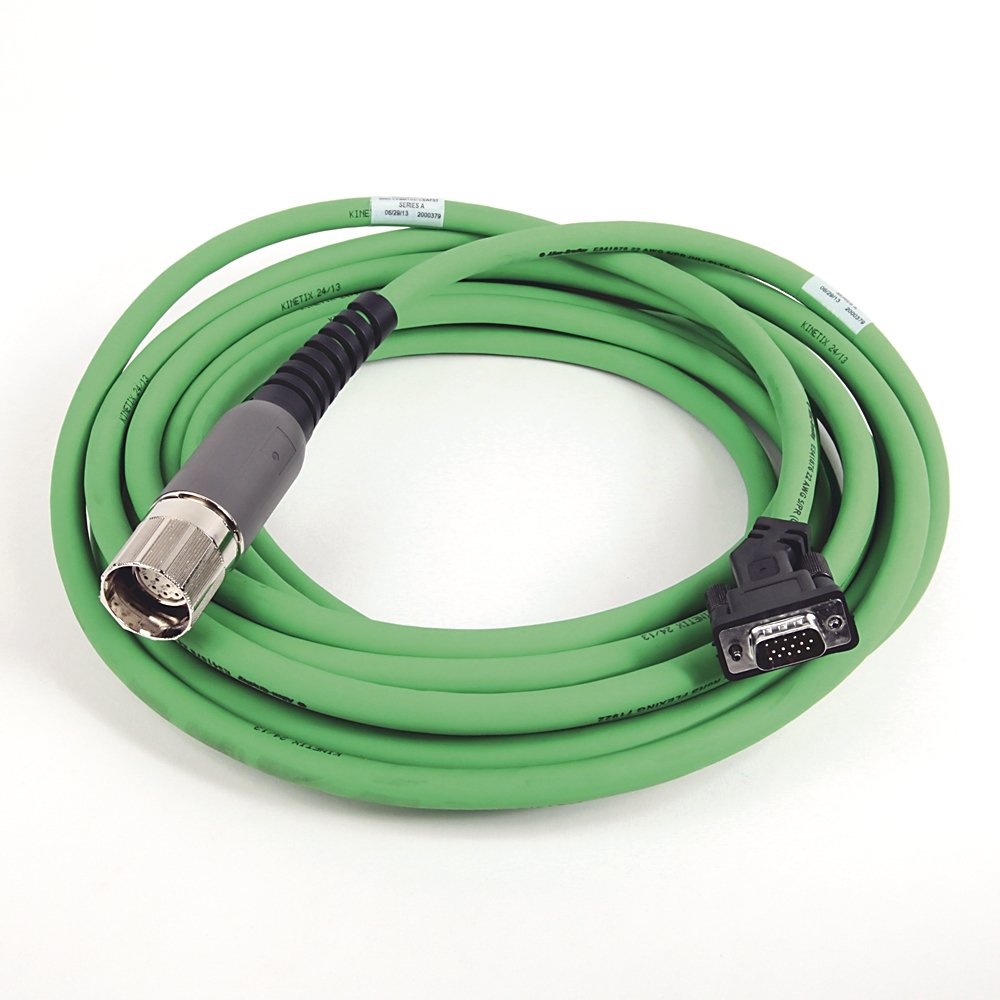 SpeedTEC Cable, Motor Feedback Only, SpeedTec DIN Connector, Drive-end, D-sub, SIN/COS High-Resolution/Resolver Encoder Type, Continuous-Flex, 7 Meters
