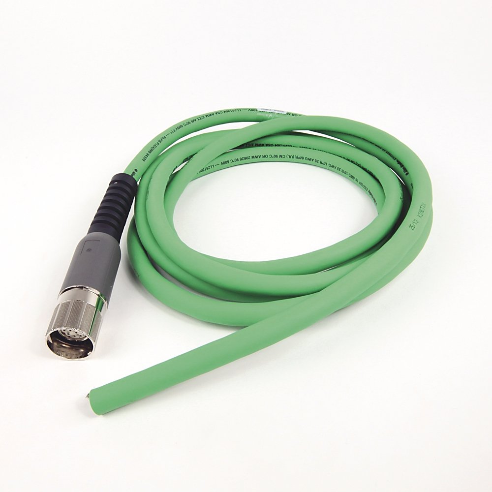 SpeedTEC Cable, Motor Feedback Only, SpeedTec DIN Connector, Drive-end, Flying-lead, Incremental Encoder Type, Continuous-Flex, 3 Meters