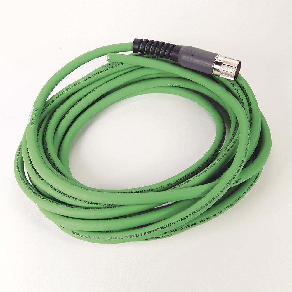 SpeedTEC Cable, Motor Feedback Only, SpeedTec DIN Connector, Drive-end, Flying-lead, Incremental Encoder Type, Continuous-Flex, 9 Meters