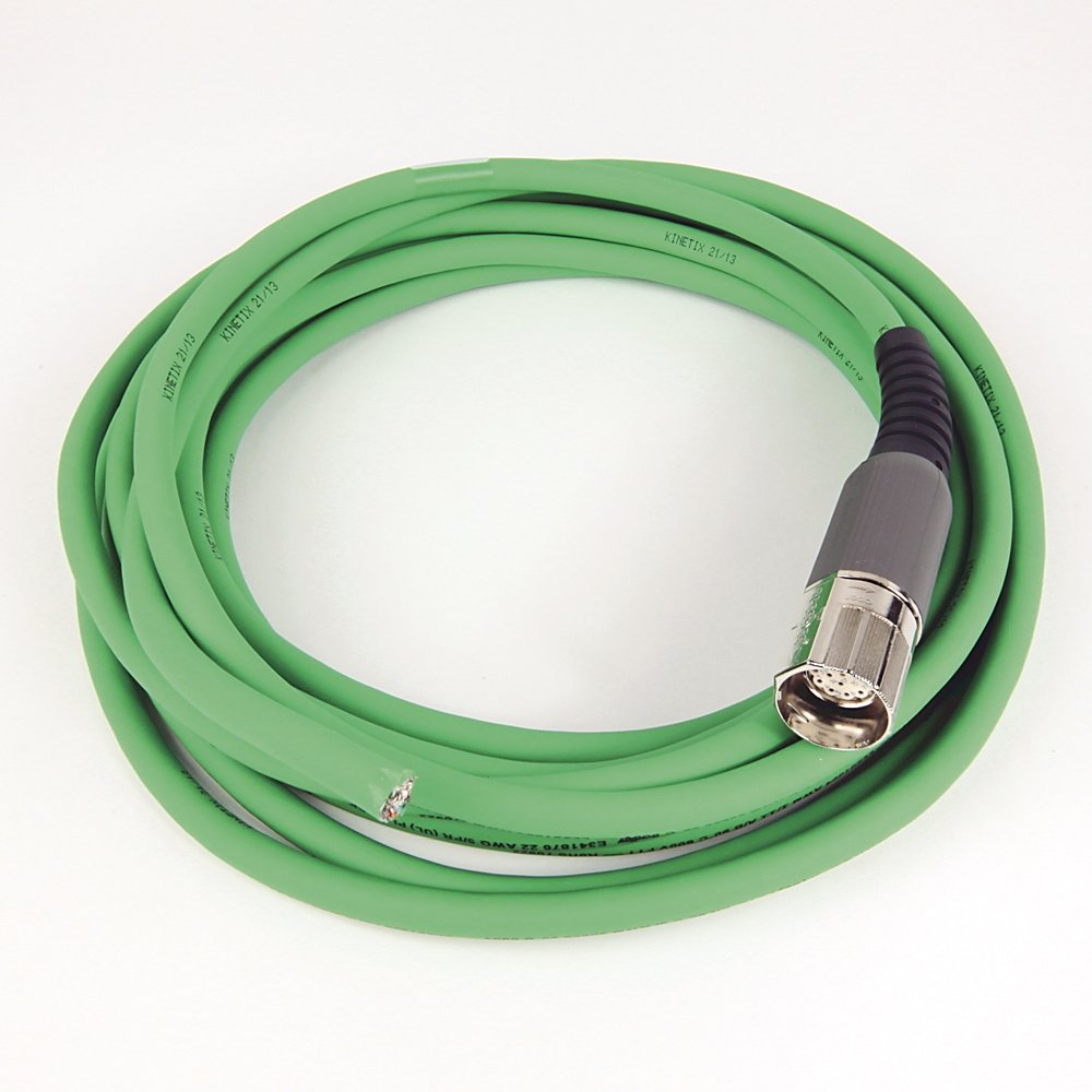 SpeedTEC Cable, Motor Feedback Only, SpeedTec DIN Connector, Drive-end, Flying-lead, SIN/COS High-Resolution/Resolver Encoder Type, Standard (Non-Flex), 7 Meters