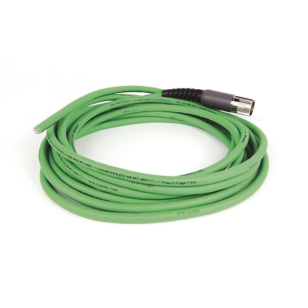 SpeedTEC Cable, Motor Feedback Only, SpeedTec DIN Connector, Drive-end, Flying-lead, SIN/COS High-Resolution/Resolver Encoder Type, Continuous-Flex, 7 Meters