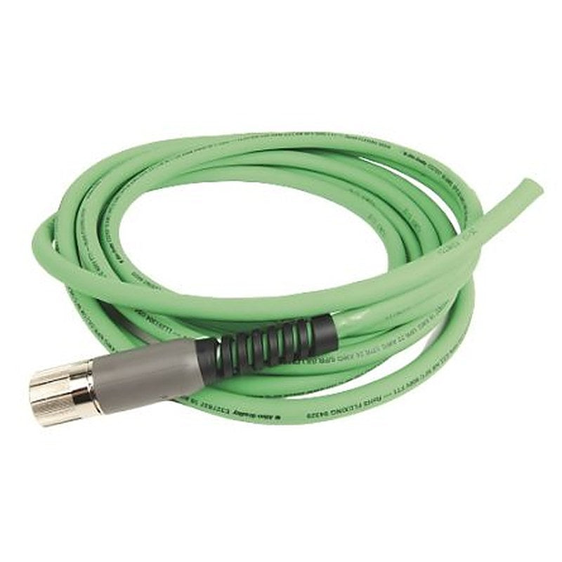 Allen Bradley 2090-CFBM7DF, 5 m Power Cable, Green Polyvinyl Chloride