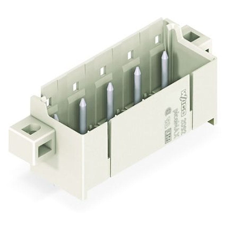 WAGO 2092 Series Straight PCB Header, 5 Contact(s), 7.5 mm Pitch, 1 Row, Shrouded