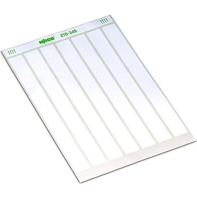 WAGO White White Print Label, 25 mm Width, 175 Per Roll Qty