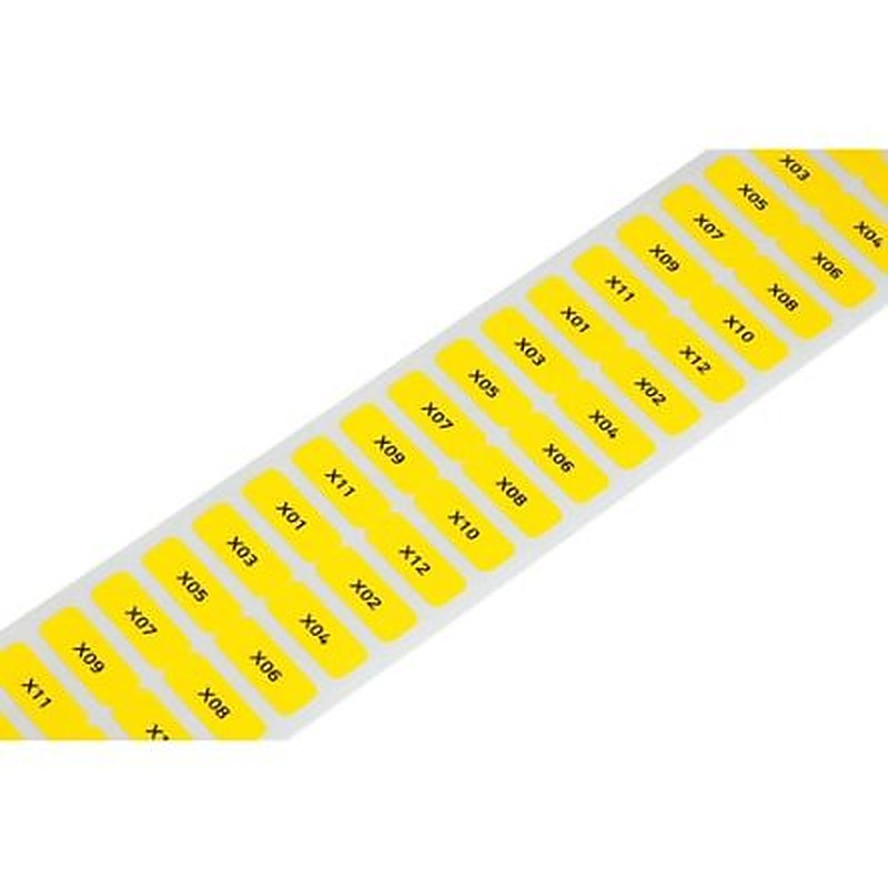 WAGO 210 Cable Labels, White, Pre-printed "Plain", 210-807