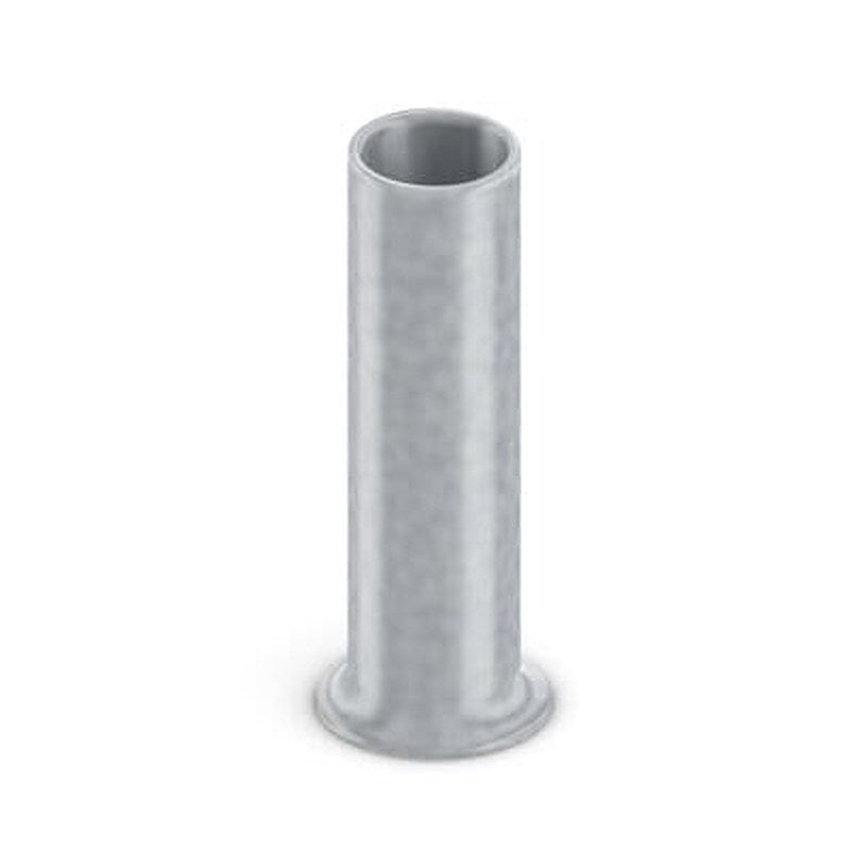 Phoenix Contact Uninsulated Bootlace Ferrule, 8 mm Pin Length, 2.2 mm Pin Diameter, Silver to 14 AWG Wire Size