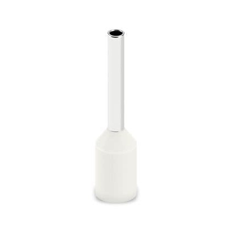 Phoenix Contact Insulated Ferrule, 8 mm Pin Length, 1.1 mm Pin Diameter, White to 20 AWG Wire Size