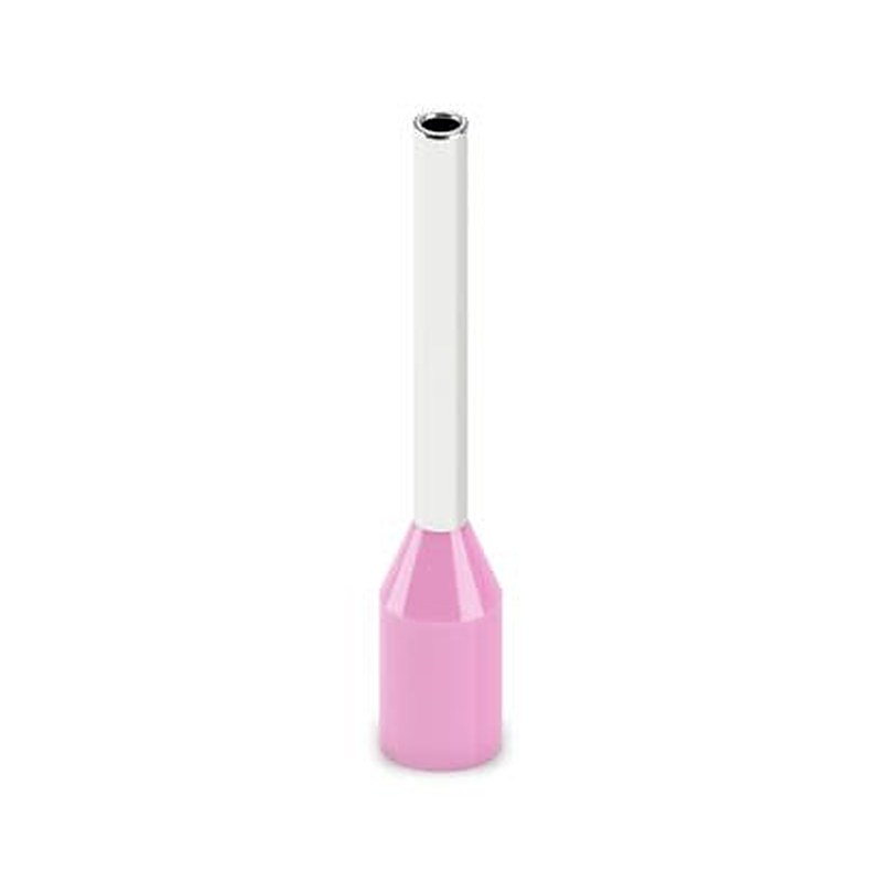 Phoenix Contact Insulated Ferrule, 8 mm Pin Length, 0.8 mm Pin Diameter, Yellow to 22 AWG Wire Size