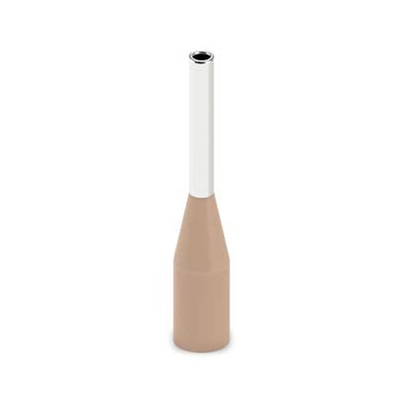 Phoenix Contact Insulated Ferrule, 8 mm Pin Length, 0.8 mm Pin Diameter, Brown to 26 AWG Wire Size