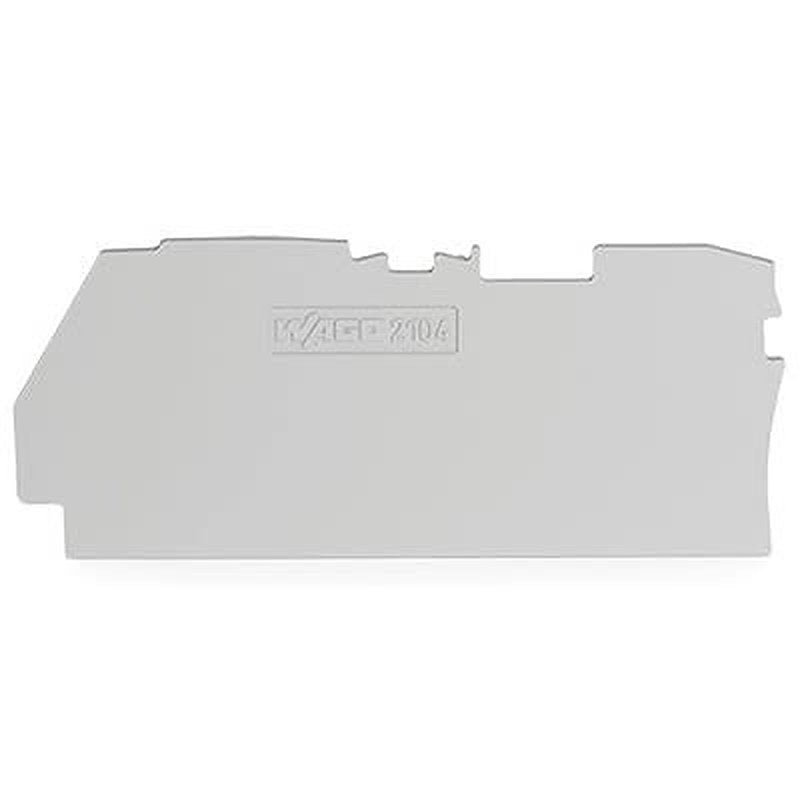 WAGO TOPJOB S Series End & Intermediate Plate for Use with DIN Rail Terminal Block