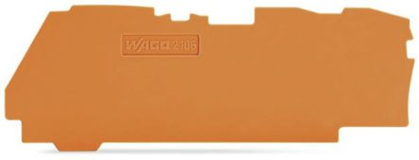WAGO End & Intermediate Plate for Use with 2106 Series Terminal Blocks, IECEx