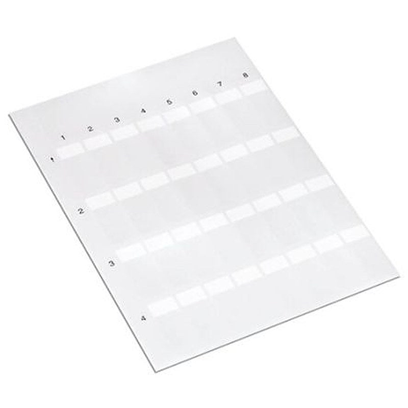WAGO 211 Cable Labels, White, Pre-printed "Plain", 211-150