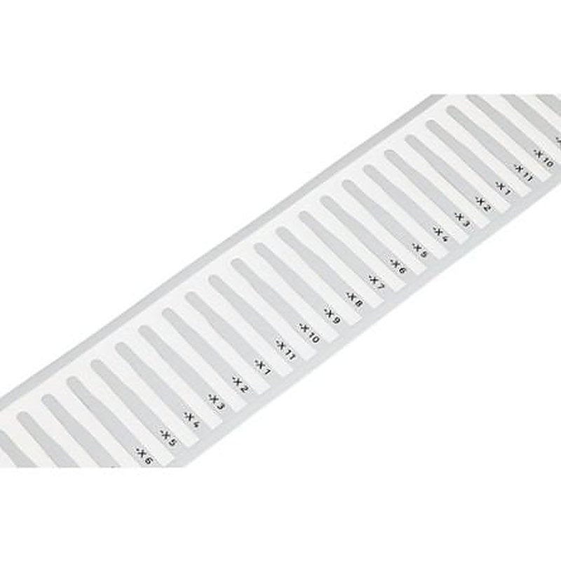 WAGO 211 Push-in Cable Marker, White, Pre-printed "Plain", 5 mm Cable White, 1.4 mm Cable, 211-811