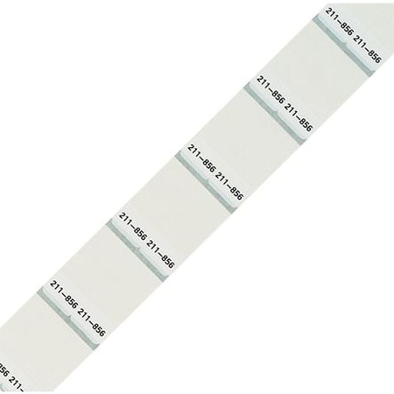 WAGO White White Print Label Roll, 12 mm Width, 1000 Per Roll Qty