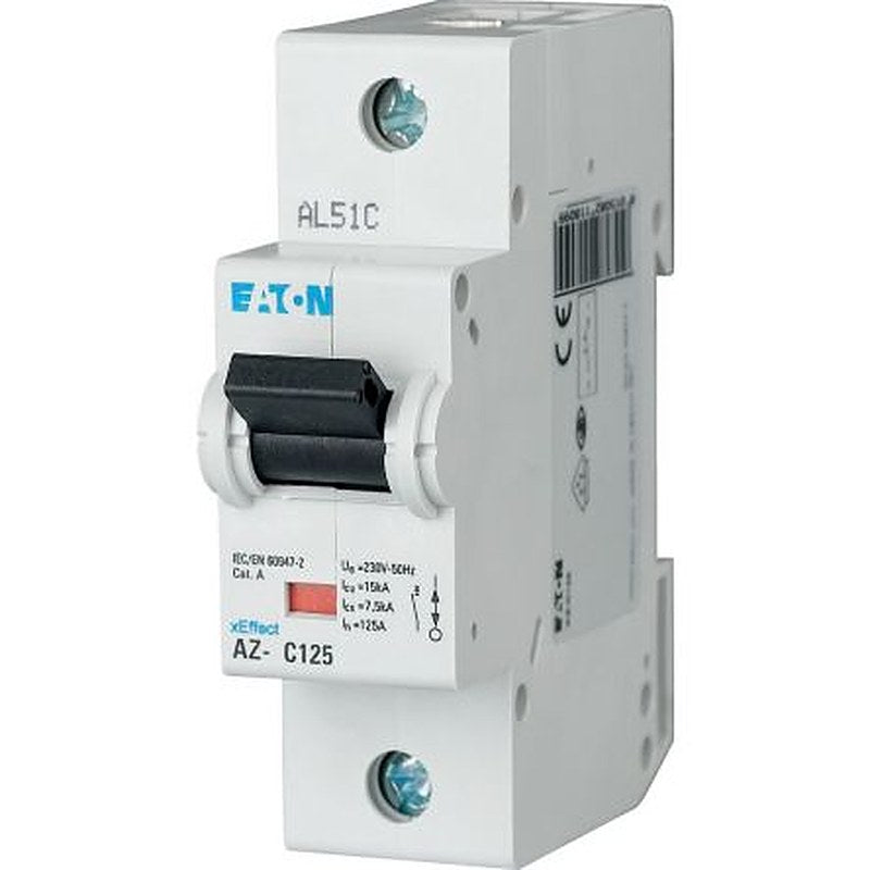 Eaton xEffect AZ Miniature Circuit Breaker, 1-Pole, 80A, Type D, 230V ac AC, 60 V dc DC, 20 kA Breaking Capacity