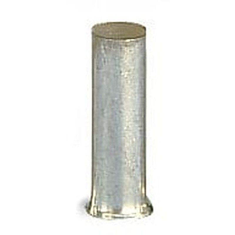 WAGO, 216 Uninsulated Ferrule, 10 mm Pin Length, 4 mm Pin Diameter, Silver