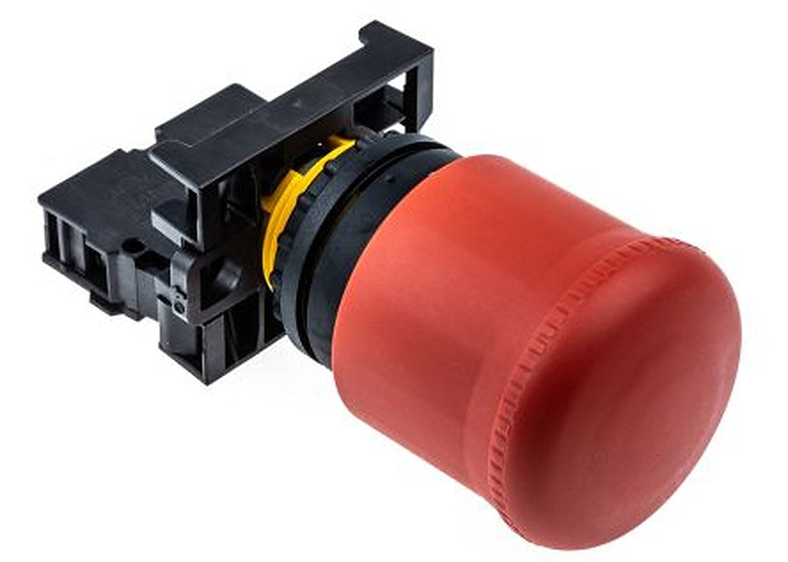 Eaton RMQ Titan M22 Series Pull Release Emergency Stop Push Button, Panel Mount, 22 mm Cutout, 1 NC, IP67, IP66, IP69K