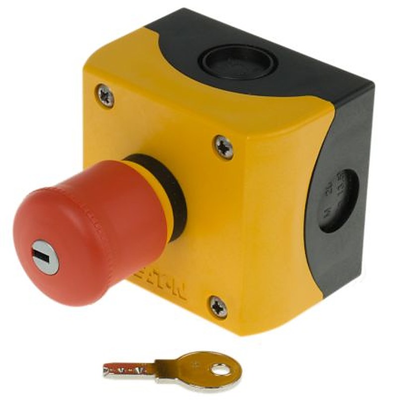 Eaton Key Release Control Station Switch - SPDT, Plastic, Red, IP69K, IP67