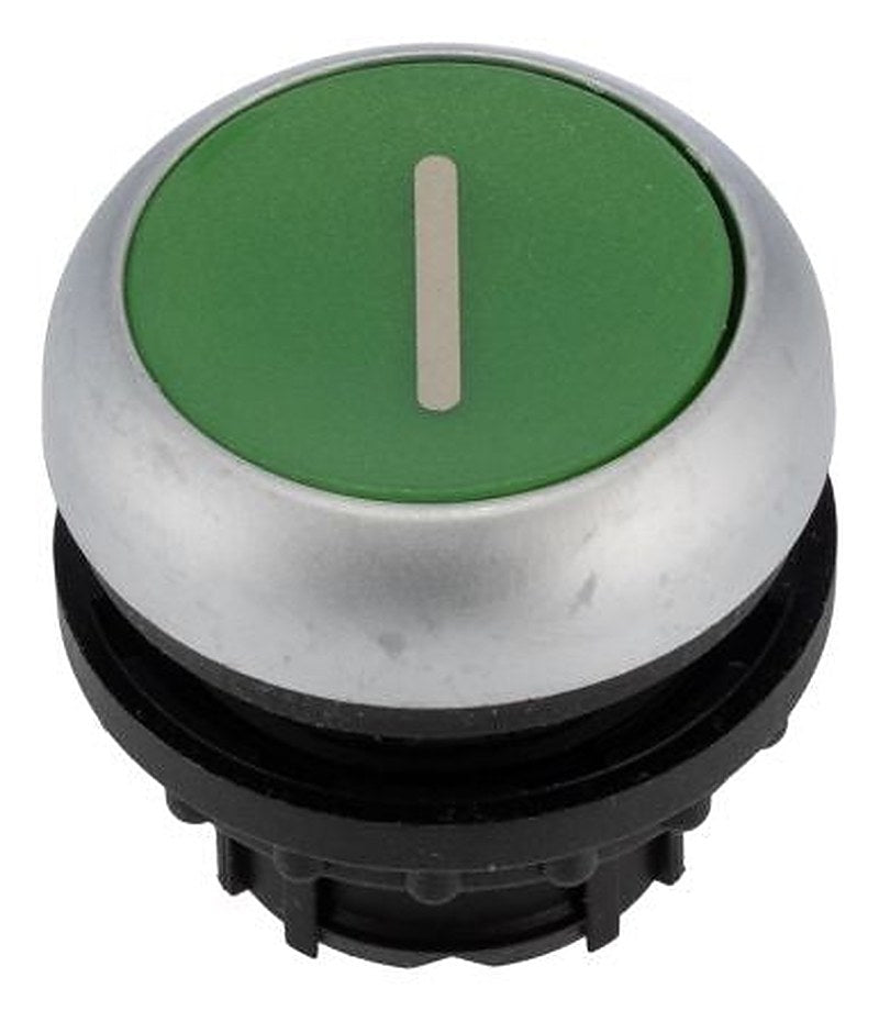 Eaton RMQ Titan M22 Series Push Button Switch, Latching, Through Hole, 22.5 mm Cutout, Green LED, IP66, IP67, IP69