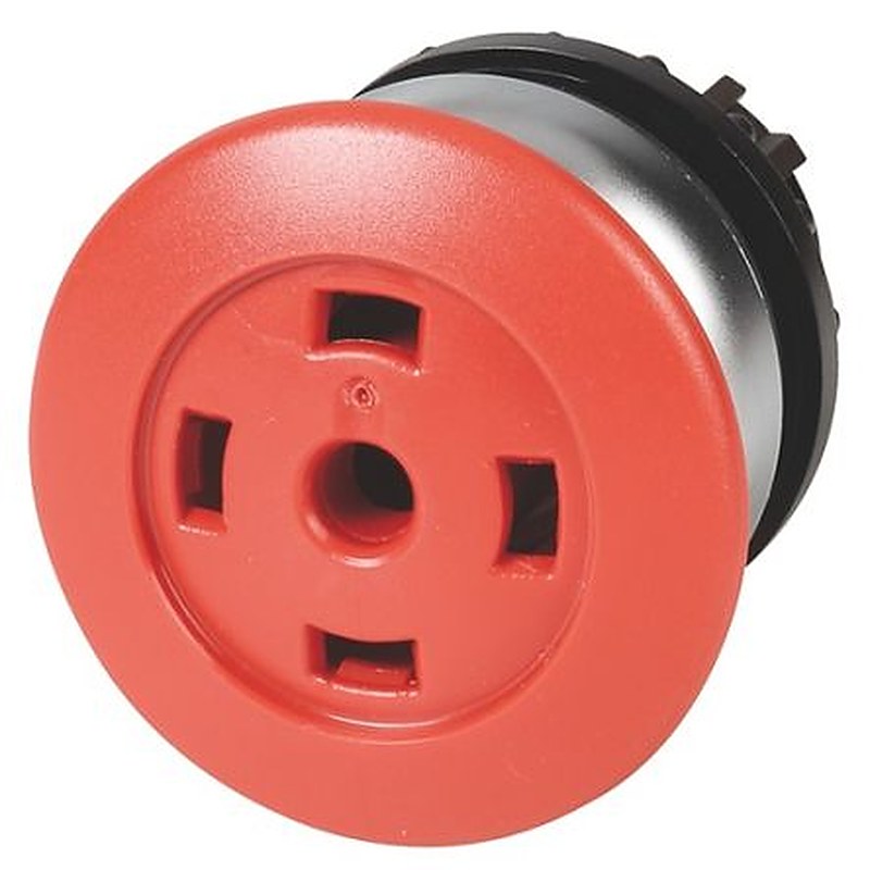 Eaton RMQ-Titan Series Red Maintained Push Button Switch, 22.5 mm Cutout, IP67, IP69K