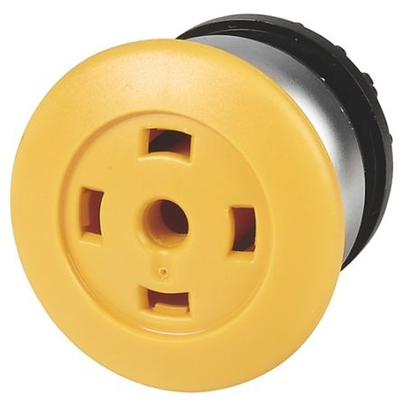 Eaton Eaton Moeller M22 Series Yellow Maintained Push Button Switch, IP69K, IP67