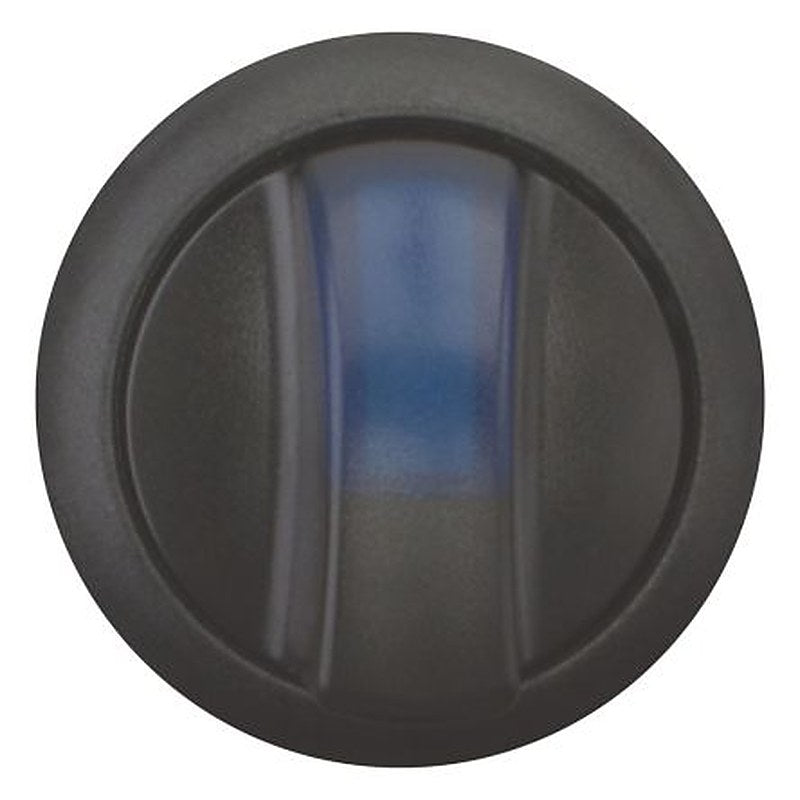 Eaton M22 Series 2 Position Illuminated Selector Switch Head, 22.5 mm Cutout, Black Handle, IP66