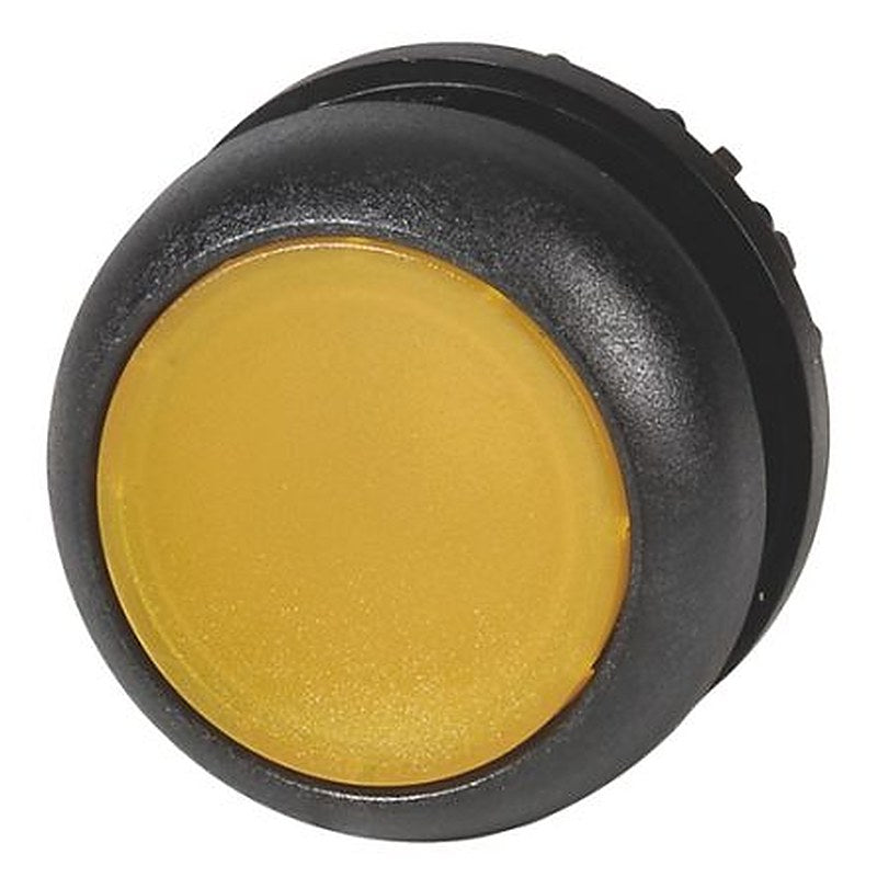 Eaton M22 Series Yellow Maintained Push Button Switch, 22.5 mm Cutout, IP66, IP67, IP69K