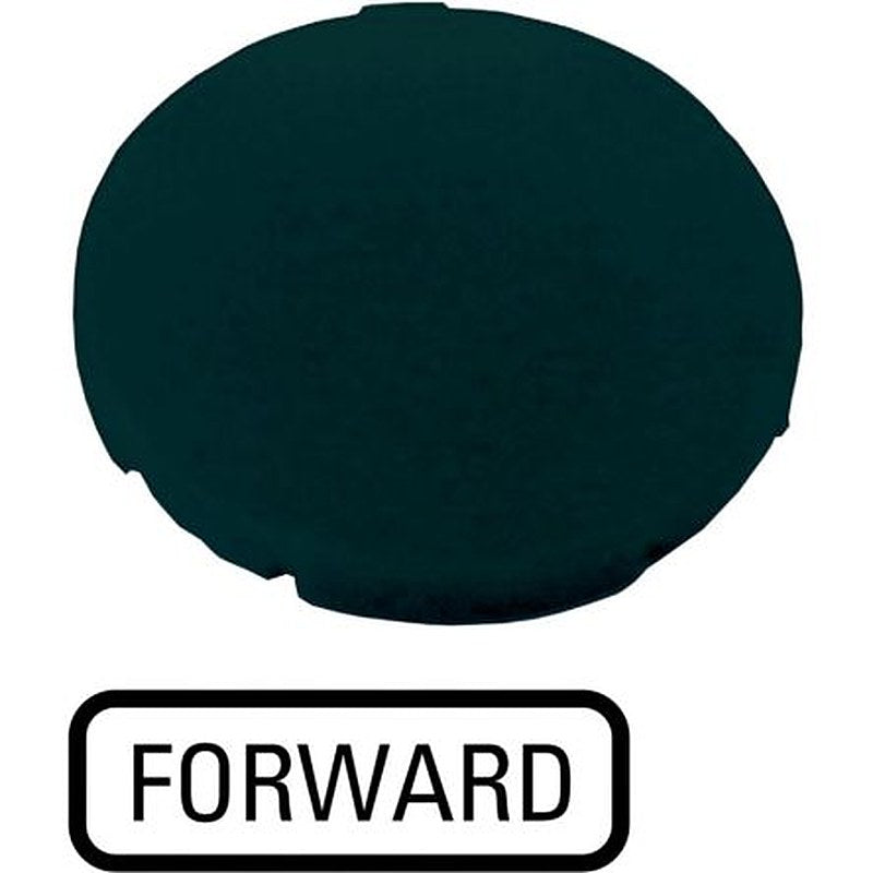 Eaton Button Plate for Use with Push Button, Pre-printed "FORWARD